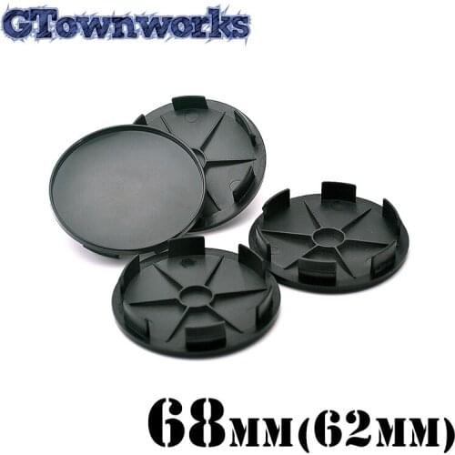 4 pcs 68mm Plain Wheel Center Cap For Car Rim Hubcap Dust Cover Alloy Wheel Accessories For RS5 / RS6 / RS7 / CDR9 / FD05 TE37