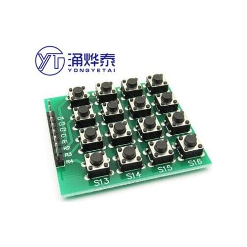 4X4 matrix keyboard Inline 16 button MCU external expansion keyboard is not a membrane keyboard