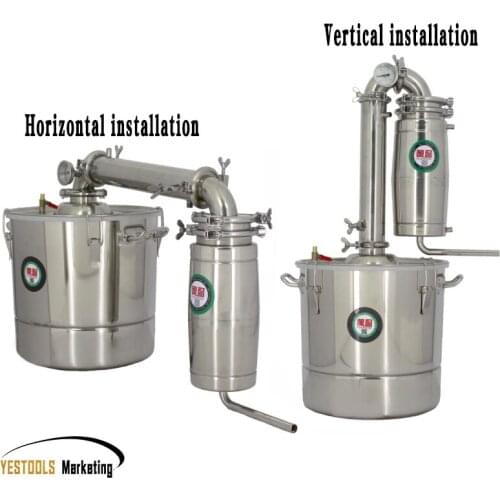 70L Alcohol Stainless Distiller Home Brew Kit Moonshine Still Wine Making Boiler