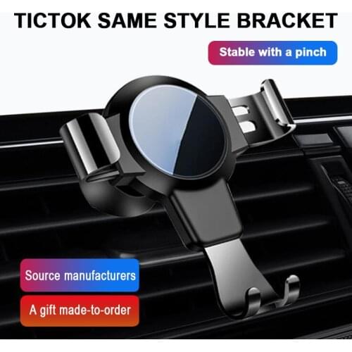 Car Phone Holder for Mobile Smartphone Support Car Air Vent Clip Mount Phone Stand for Auto Phone Mount Gravity Holder Stand