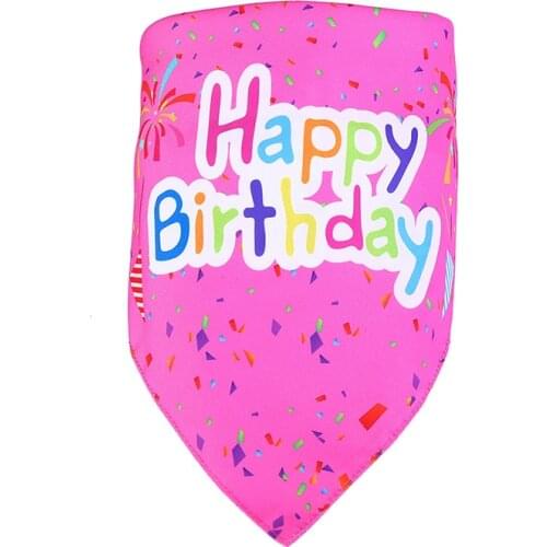 Dog Bandana Birthday Party Pet Cat Scraf Collar Boy Girl Dogs Cats Scrafs Bandanas Pets Costume Dog Accessories #2