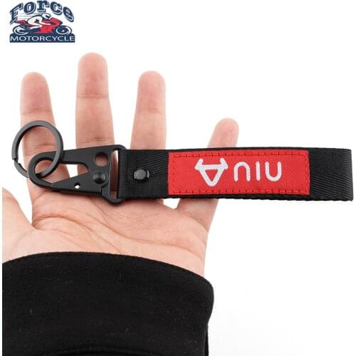For NIU N1 N1S M1 U1 M+ NGT Motorcycle Keyring Embroidery Key Chain Keychain