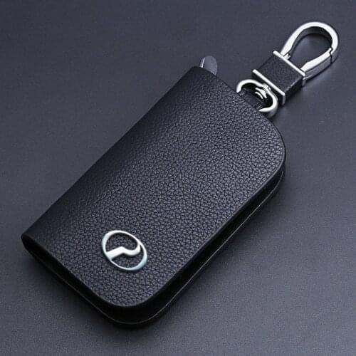 For Perodua Key Case Keychain For Alza Myvi Axia Kenari Rusa Kelisa Kembara Viva Leather Key Cover Car Accessories