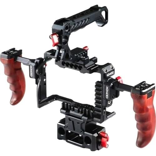 HONTOO A7S3 Camera Cage Dslr Rig for SONY A7S3 A7 A7M2 A7R2 A7M3 A7R3 A7R4 A9 A9M2 Dslr Rig Kit Top Hanlde VS Smallrig TILTA