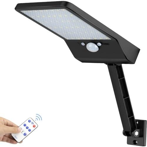 48 LED-Solar-street-Wall-path-flood-light Outdoor IP65 Waterproof garden-yard-Lamp PIR Motion Sensor remote control