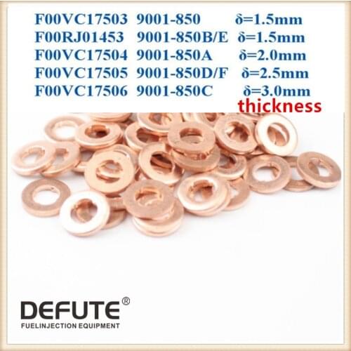 F00VC17503 Injector Copper Rings Washers Shims Gasket F00VC17504 Injection Heat Cover F00VC17505 F00RJ01453 F00RJ02175