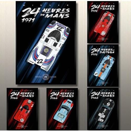 Modern Hypercars Vintage Class Racing Car Canvas Print Poster Painting Wall Art Picture For Living Room Home Decor