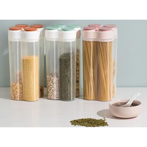 Grain Storage Tank Lightweight Convenient Stable Dried Food Cereal Flour Pasta Storage Dispenser Rice Container for Home dropshi