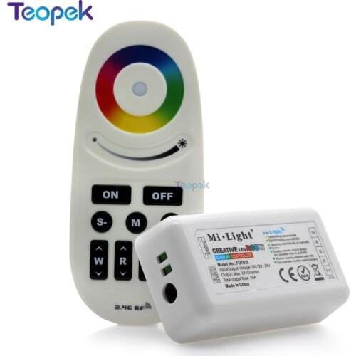 MiBoxer FUT028 RGBW Controller DC12/24V 2.4G Wireless Singal Transmission Group Synchronization Controller For RGBW Led Strip