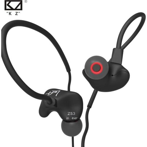 KZ ZS3 Ergonomic Detachable Cable Earphone In Ear Audio Monitors Noise Isolating HiFi Music Sports Earbuds With Microphones