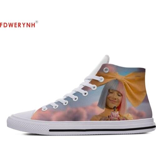 Mens Casual Shoes Sia The Greatest - Don't Give Up White 3D Printing Logo Man Breathable Lightweight Mesh Shoes