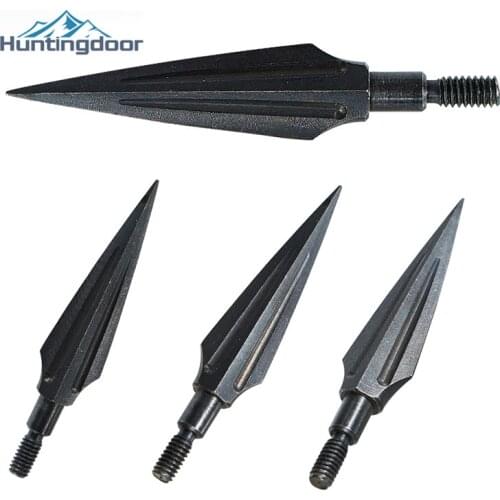 Hard Carbon Steel Arrowheads Sharp Hunting Broadheads Blood Trough Arrow Head Archery Arrow Points for Compound Bow Crossbow