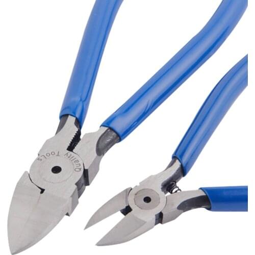 EVANX Plastic Side Cutters 1pc Cutting Pliers 5"/6" Diagonal Pliers Electrician Cable Cutter Hand Tools