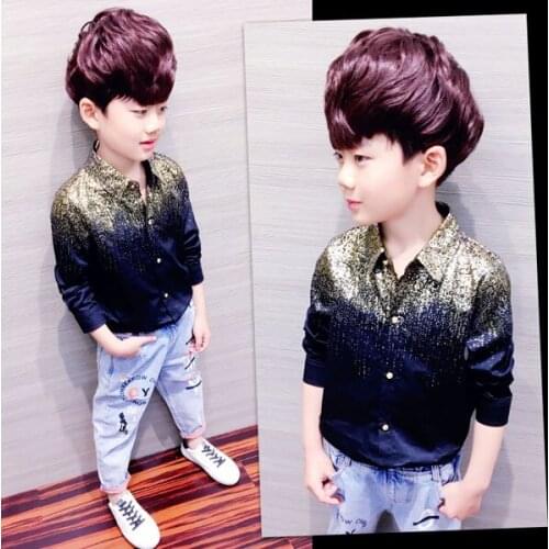 Boys gilt long-sleeve shirt