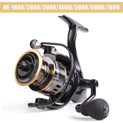 2020 New Fishing Reel HE1000-7000 Drag 10kg Reel Fishing 5.2:1 High Speed Metal Spool Spinning Reel Saltwater Reel carp рыбалка