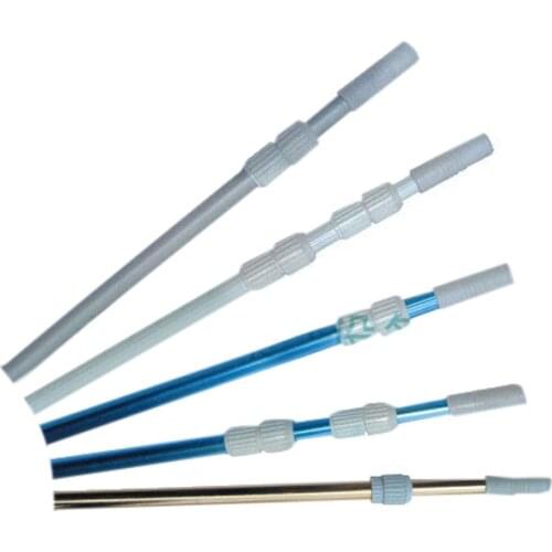 Swimming pool cleaning rescue rod fishing net telescopic rod nunchaku aluminum alloy thickened stretch rod