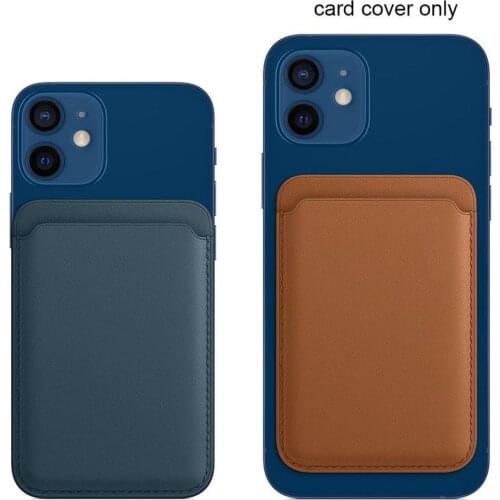 Universal PU Pocket Cell Phone Wallet Case Credit ID Card Holder Pocket With Adhesive For iPhone 12 mini / iPhone 12 / 12 Pro