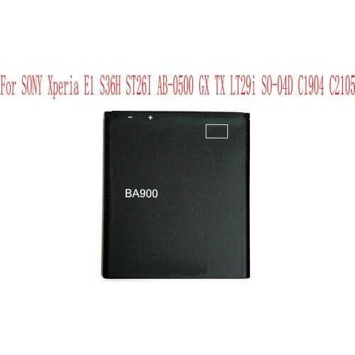 High Quality 1700mAh BA900 Battery For SONY Xperia E1 S36H ST26I AB-0500 GX TX LT29i SO-04D C1904 C2105 Mobile phone