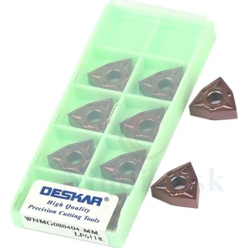 WNMG080404-MM LF6118 CNC Lathe Tools WNMG080408-MM LF6118 External Turning Tools Carbide Inserts ,For Processing Stainless Steel