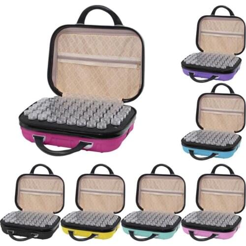 132 Bottles Diamond Painting Storage Box Bead Container Embroidery Handbag Zipper Diamond Painting Case