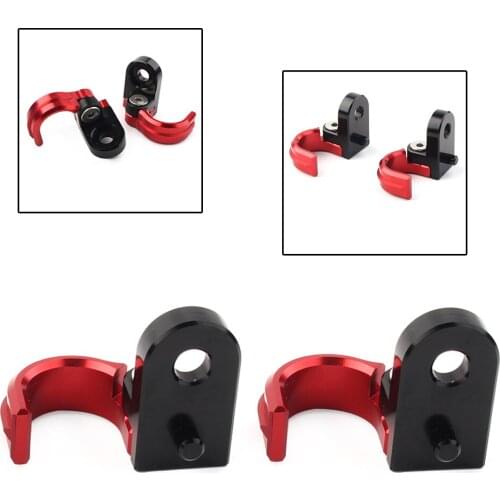 2Pcs Red Motorbike Brake Line Hose Clamp Snap For XR400R TRX400EX 1999-2004 XR650R 2000-2007