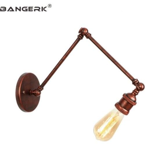 American Loft Long Arm Sconce Wall Light Vintage Iron Industrial Edison Wall Lamp Home Decor Lighting Fixtures Luminaire