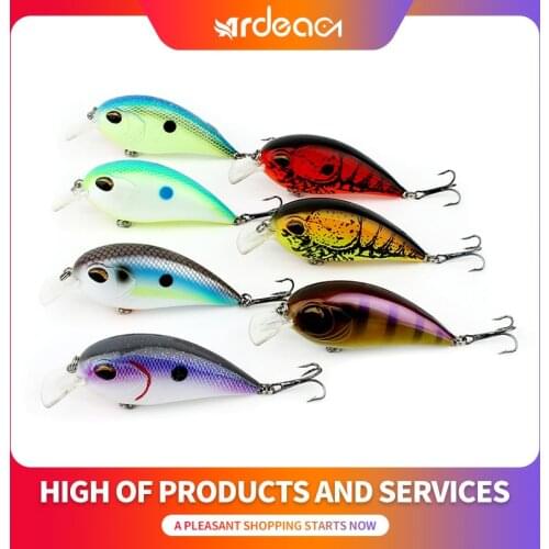 Ardea Crank minnow Wobbler Fishing Lure crankbaits Hard Bait Floating Bionic Little Artificial bass Treble Tackle noise sound