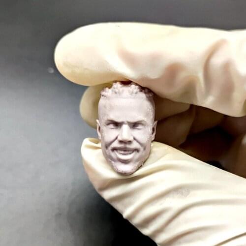 Blank 1/12 Scale Panthera pardus Erik Head Sculpt Unpainted Fit 6" ML Figure