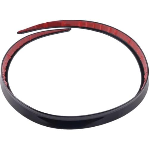 DWCX 1.2M Universal Rear Roof Trunk Spoiler Wing Lip Sticker Trim Black Car