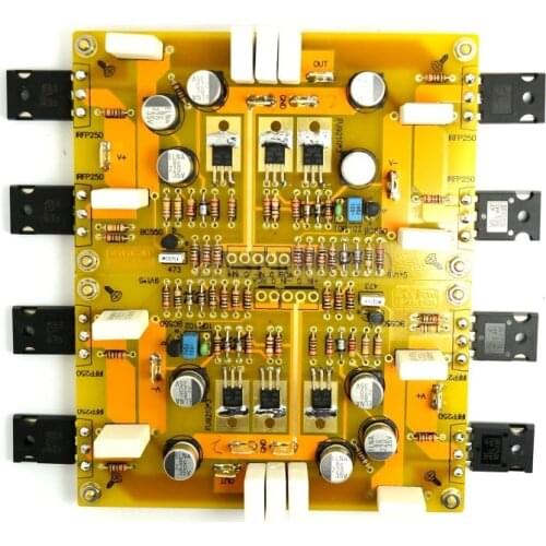 Class A single-ended 2*PASS A3 HIFI Amplifier board IRF9610 IRF244 30W+30W DC25V