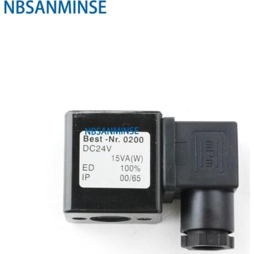 20pcs/lot 0200 Pneumatic Air Pulse Valve Electrical Solenoid Valve Coil DC12V DC24V AC110V AC220V Series DIN43650A Sanmin