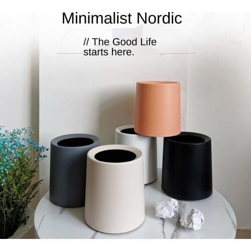 Simple Trash Can, Household Daily Necessities, Desktop Table, Cute Mini Uncovered Paper Basket, Creative Bedroom Decoration