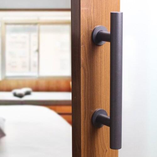 Stainless steel door handle wood sliding door handle America style sliding barn door handle stainless steel knob
