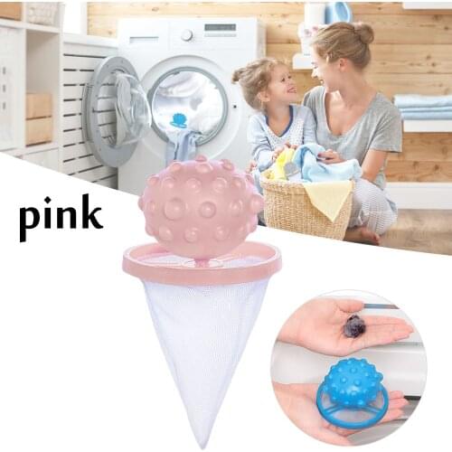 Ball-Type Hair Filter Hair Remover Washing Machine Pouch Cleaning Balls Bag Laundry Hair Catcher Floating Lint Mesh Filter Bag