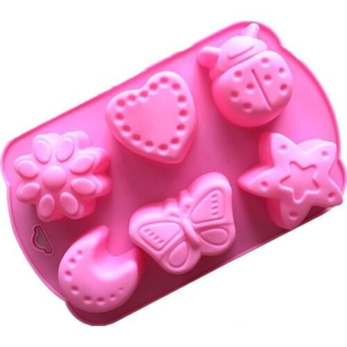 DIY Silicone Insects Shape Chocolate Mold Chocolate baking Tools Non-stick Silicone cake mold Jelly and Candy Mold