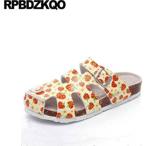 Slippers Mules Roman Nice Closed Toe Japanese Shoes Strap Slides Plus Size Men Gladiator Sandals Summer Waterproof Cork Large 46