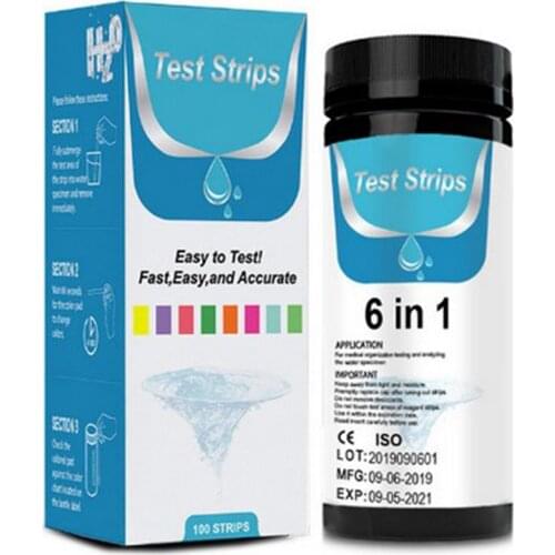6 In 1 PH Test Strips Tester Paper Water Soilsting PH Level Kit Factory Indicator Aquarium Pond Water Testing