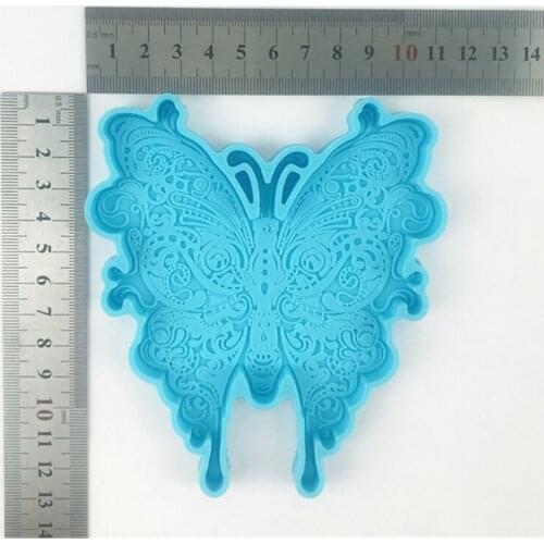 Creative Butterfly Coaster Epoxy Resin Mold Cup Mat Silicone Mould DIY Handmade Crafts Home Decoration Casting Tool R58E