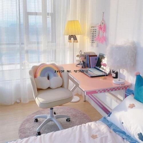 Bedroom girl chair dormitory makeup sofa lift seat desk writing office computer chair gaming swivel chair