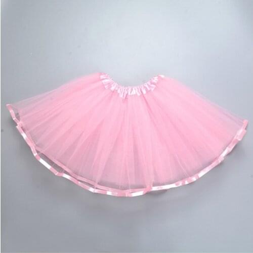 2020 new year Sweet Girls Tutu Skirts Baby Girls Fluffy Pettiskirts Skirt Princess Girl Ball Gown skirt Dance Wear Party pink