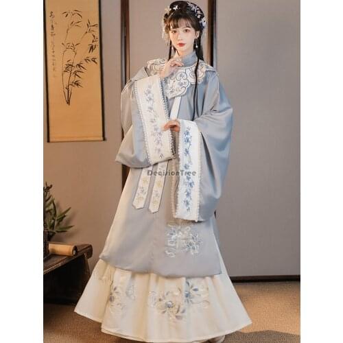 2021 ming dynasty woman dance costumes traditional chinese clothes ancient women hanfu ancient oriental performance costume