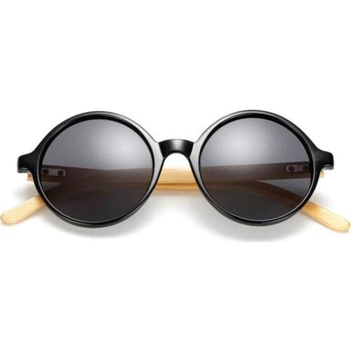 ZXTREE Fashion Round Wooden Sunglasses Women PC Frame Handmade Bamboo Retro Sun glasses Women Men Oculos de sol masculino Z151
