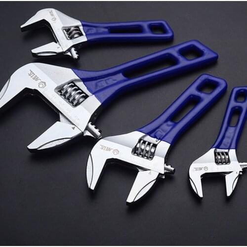 Adjustable Wrench Chrome Vanadium Steel Universal Spanner Nut Key Hand Tools Maximum 24/30/34/44mm Diameter