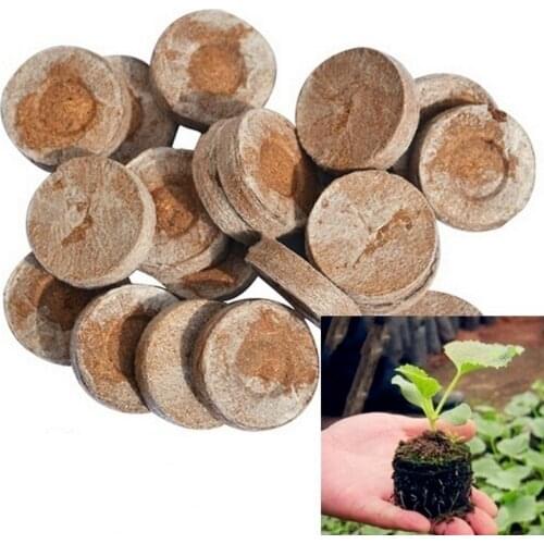 30mm 10pcs Jiffy Peat Pellets Seed Starting Plugs Seeds Starter Pallet Seedling Soil Block Professional Easy To Use