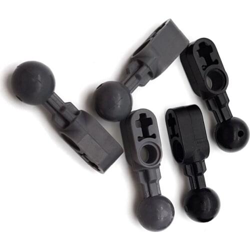 100pcs/lot Kennie DIY MOC Building Blocks Compatible with Constraction part NO.64276 Beam 2 With Ball d= 10.2