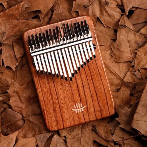 HLURU Kalimba 17 Keys Thumb Piano Musical Instrument Solid Wood Finger Piano Body KY17