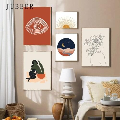 Nordic Style Abstract Paintings on The Wall Canvas Painting Wall Art Picture Home Decoration Modern Poster for Home Living Room