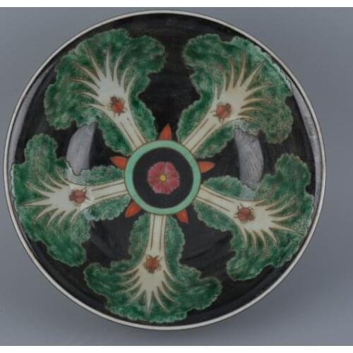 Antique QingDynasty porcelain bowl,Chinese cabbage,Hand-painted crafts,Decoration,Collection&Adornment,Free shipping
