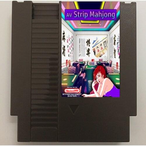 AV Strip Mahjong Nes Card For 72 Pin 8 Bit Game Player