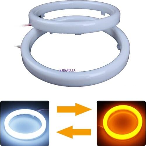 Car Halo Rings Angel Eyes LED White and Yellow 60/70/80/90/95/100/110/120 MM Motorcycle Car Angel Eyes LED Waterproof DC 12V 3W